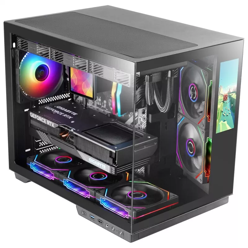 Tacens Mars Gaming MCMIRAGE Midi Tower Computer Case Black