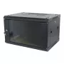 ALLNET SMA-Series 19 inch Wall-Mount Enclosure 12U 1-Piece 600mm Depth Black Flat Pack