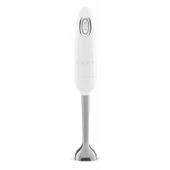 SMEG HBF03WHEU Immersion Blender, 700W, Stainless Steel Blending Arm, White