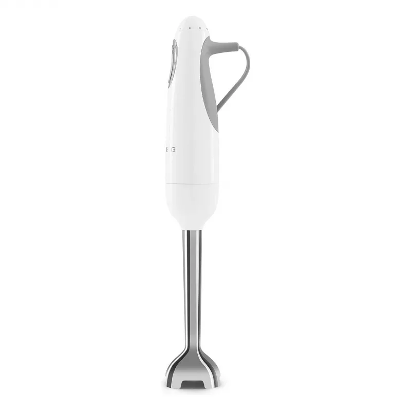 SMEG HBF03WHEU Immersion Blender, 700W, Stainless Steel Blending Arm, White