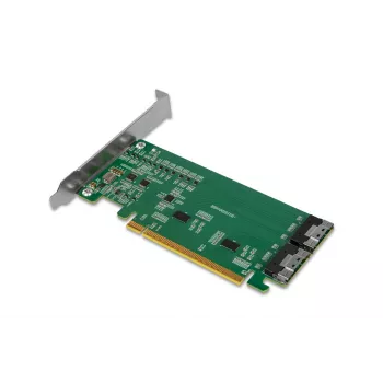 ICY DOCK EXLink MB308A PCIe 4.0 x16 NVMe Adapter Card with 2 x SlimSAS 8i (SFF-8654) Connectors & Redriver