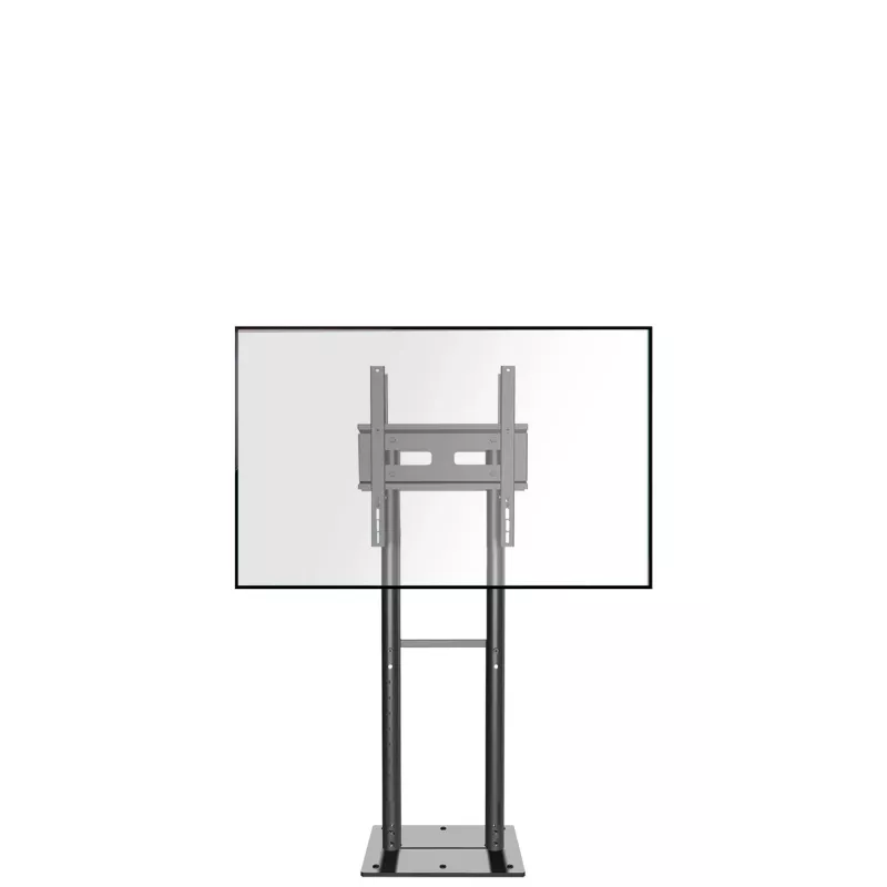 ONKRON FPRO2L-20-B Mobile TV Cart Stand for 55 inch-100 inch TVs, Black