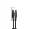 ONKRON FPRO2L-20-B Mobile TV Cart Stand for 55 inch-100 inch TVs, Black
