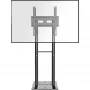 ONKRON FPRO2L-20-B Mobile TV Cart Stand for 55 inch-100 inch TVs, Black
