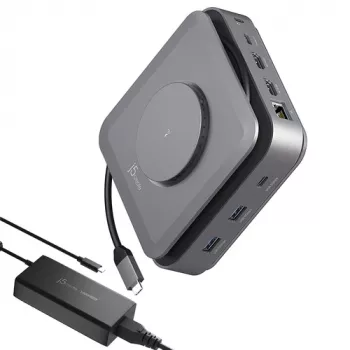 J5CREATE USB-C DOCK DUAL 4K HDMI GAN 140W PD3.1 POWER ADAPTER