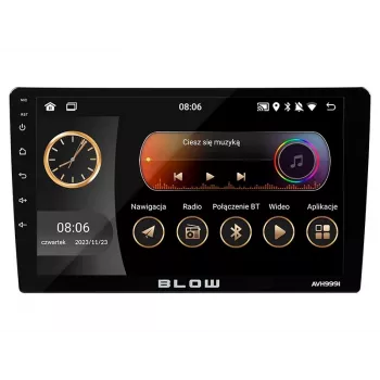 BLOW AVH-9991 1DIN 9 Inch Android Car Radio with WiFi, GPS, Apple CarPlay