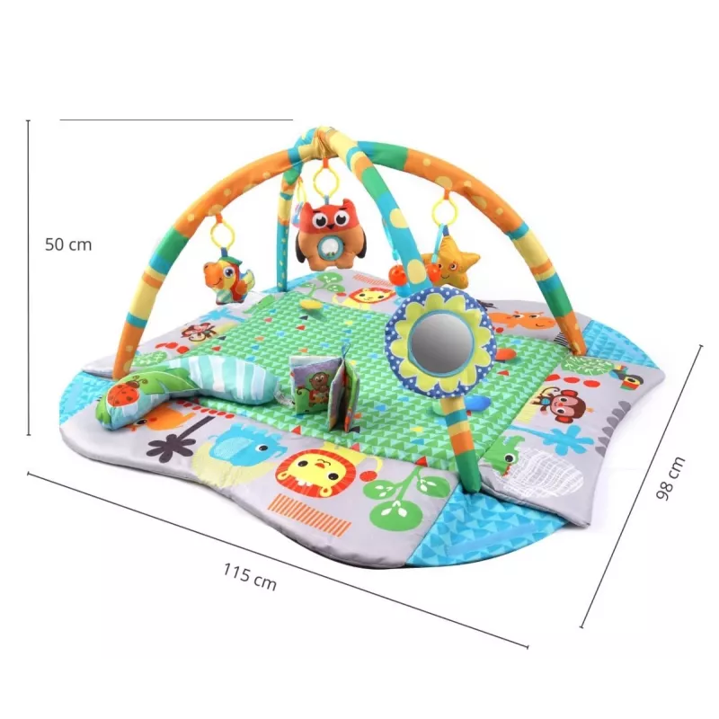 MILLY MALLY 4-in-1 Jungle Educational Mat, Dry Pool, Playpen