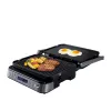 ELDOM GK200 GRILO Contact Grill 2000W Adjustable Thermostat Non-Stick Plates Black/Silver