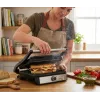 ELDOM GK200 GRILO Contact Grill 2000W Adjustable Thermostat Non-Stick Plates Black/Silver