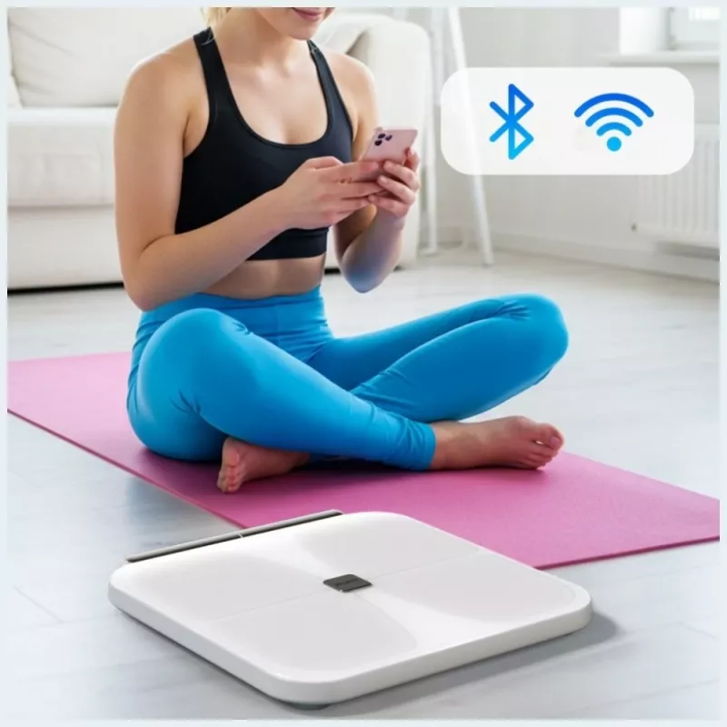 AWEI SS1 Multifunctional Body Scale with Bluetooth 5.0, White