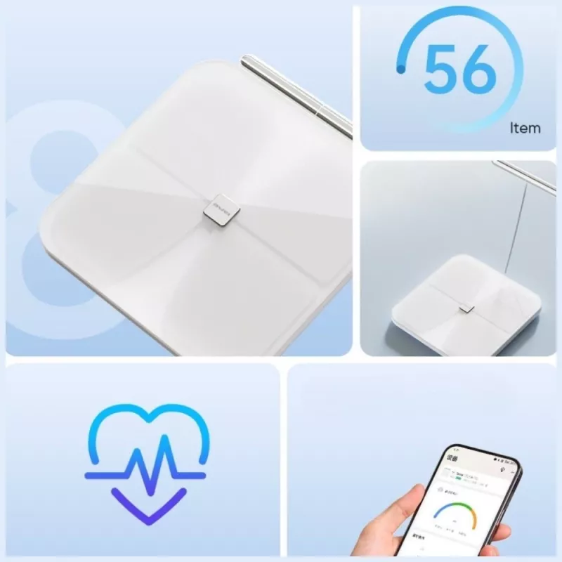 AWEI SS1 Multifunctional Body Scale with Bluetooth 5.0, White