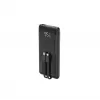 Gembird PB10-PD20-LCD-01 Fast Charging Power Bank with Integrated Cables, 20W, 10000 mAh, Black