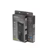 Gembird PB10-PD20-LCD-01 Fast Charging Power Bank with Integrated Cables, 20W, 10000 mAh, Black
