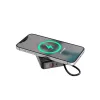 Gembird PB10-WPC15-LCD-01 Fast Charging Power Bank with Wireless Charger, 20W, 10000 mAh, Black