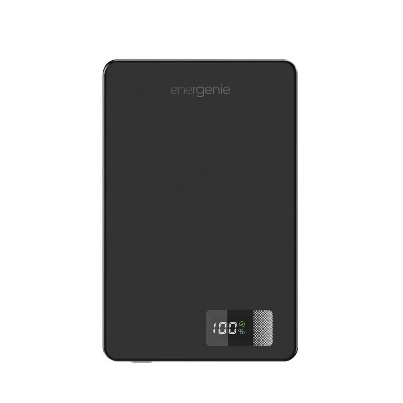 Gembird PB10-WPC15M-LCD-01 Magnetic Wireless Power Bank with LCD, 15W, 10000 mAh, Black