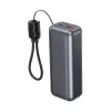 Gembird PB10-PD20-LCD-02 Compact Fast Charging Power Bank with LCD Display, 20W, 10000 mAh, Space Grey