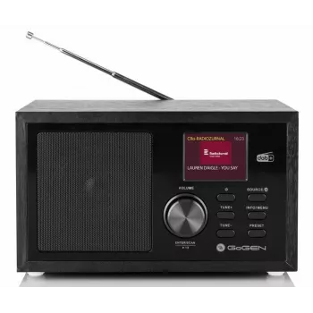 GoGen DAB620BTCB Portable DAB+ & FM Radio with Bluetooth, CD Player and USB MP3 Playback, Black