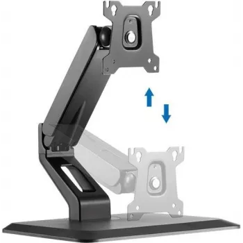 LogiLink BP0100 Single Monitor Desk Mount for 17-32 inch Screens, 8 kg Capacity, VESA 75x75/100x100, Black