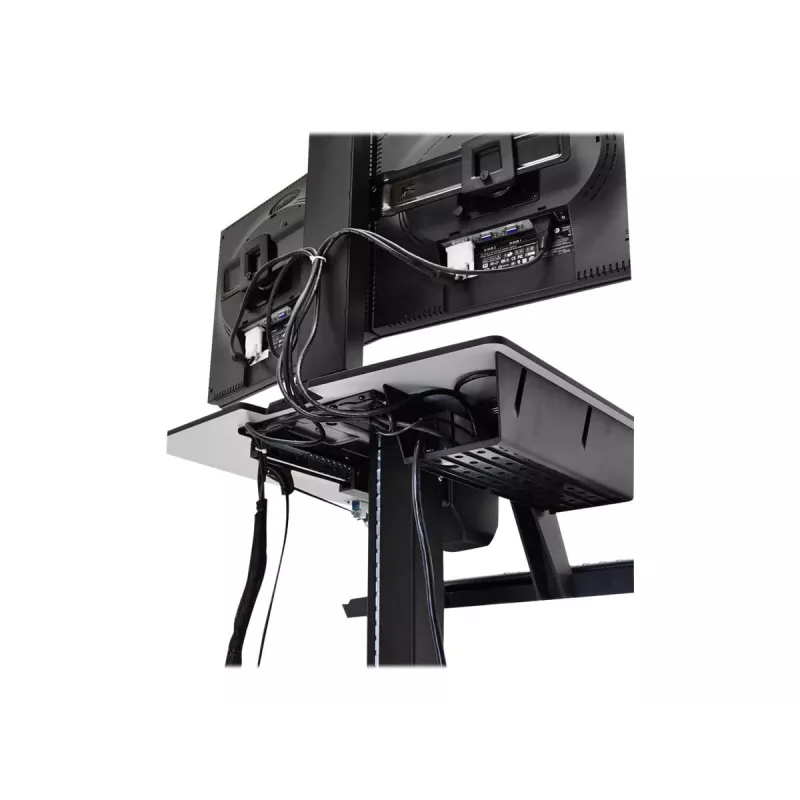 Ergotron WorkFit-C Single HD Sit-Stand Workstation - Mobile Cart - Black, Grey - 12.7 kg - 76.2 cm (30 inch) - VESA 75x75, 100x100, 200x100, 200x200 - 360°