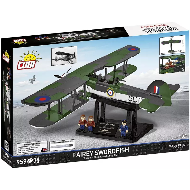 COBI KLOCKI Blocks Fairey Swordfish Executive Edition 959 Pieces