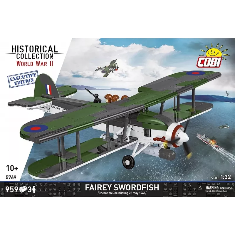 COBI KLOCKI Blocks Fairey Swordfish Executive Edition 959 Pieces