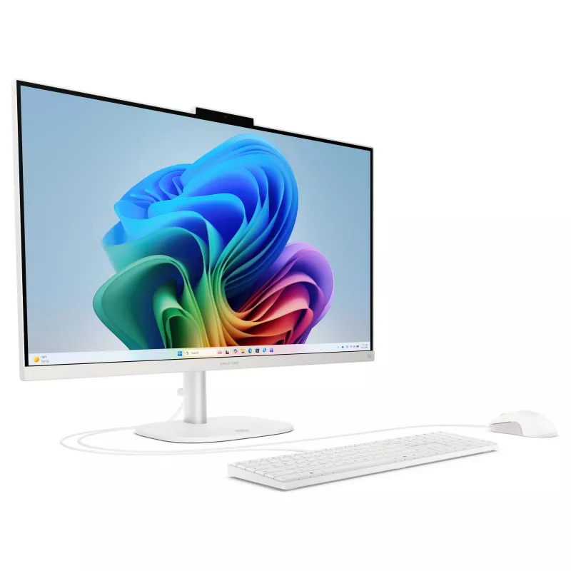 HP OmniStudio All-in-One 27-cw0174ng PC, 27 inch QHD Display, AMD Ryzen AI 7 445, 24GB RAM, 512GB SSD, Windows 11 Home, White