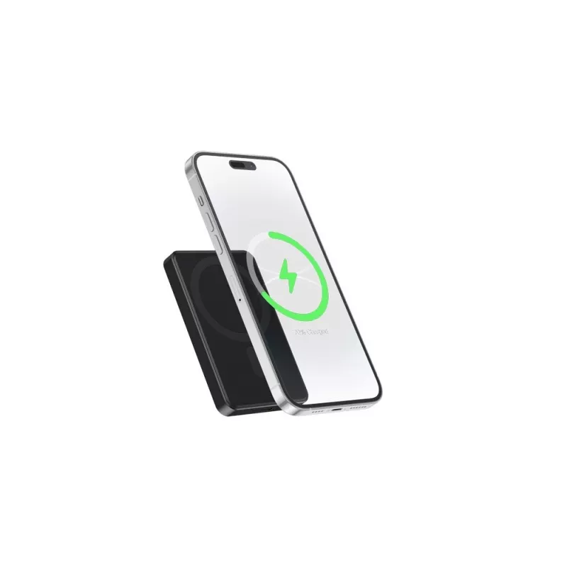 Gembird PB05-WPC15M-01 Magnetic Wireless Power Bank 15W, 5000mAh, Black