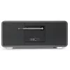 TechniSat DIGITRADIO 602 DAB+/FM/Internet Radio with Bluetooth, CD Player, and Qi Wireless Charging - Anthracite/Silver