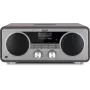TechniSat DIGITRADIO 602 DAB+/FM/Internet Radio with Bluetooth, CD Player, and Qi Wireless Charging - Anthracite/Silver