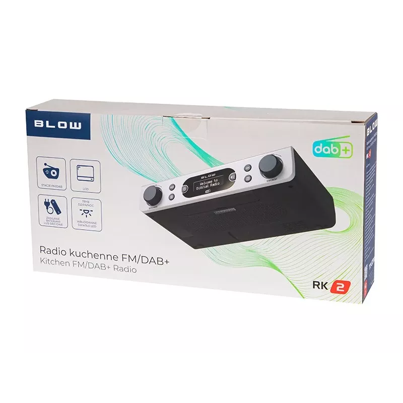 BLOW RK2 Kitchen Radio FM/DAB+ Silver
