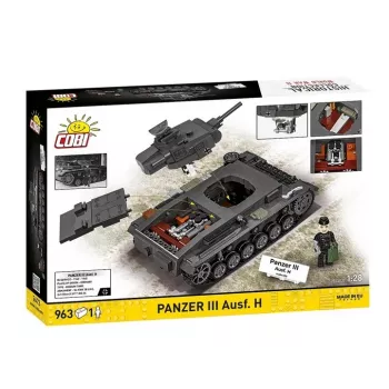 COBI 958 PCS HC WWII Panzer III Ausf. H Building Blocks Set