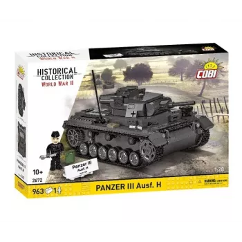 COBI 958 PCS HC WWII Panzer III Ausf. H Building Blocks Set