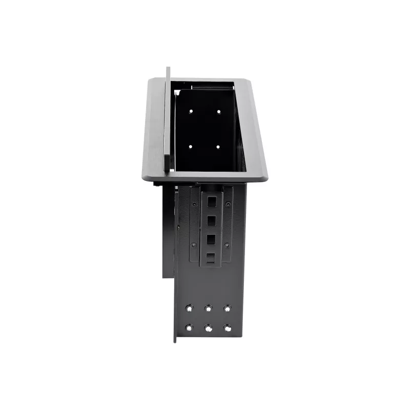 StarTech.com Dual-Module Conference Table Connectivity Box - Customizable - Flush Mount - Black