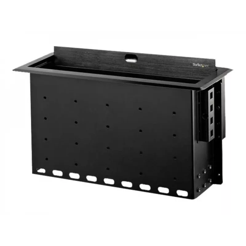 StarTech.com Dual-Module Conference Table Connectivity Box - Customizable - Flush Mount - Black