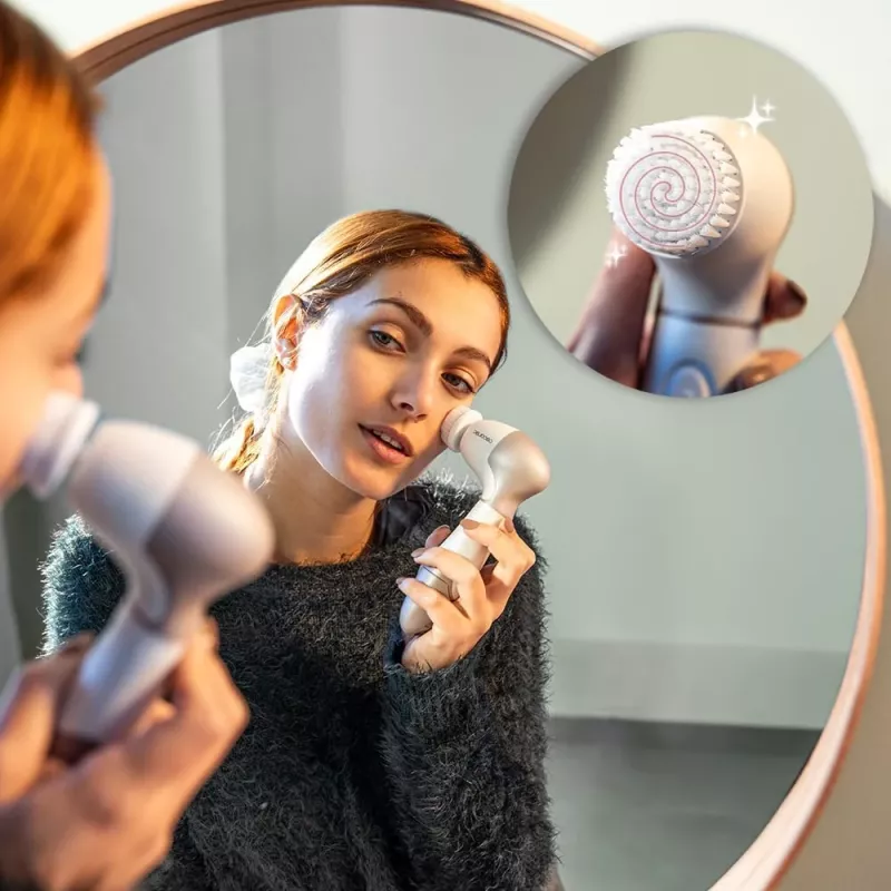 Cecotec FaceCare TotalClean Facial Cleansing Brush, White