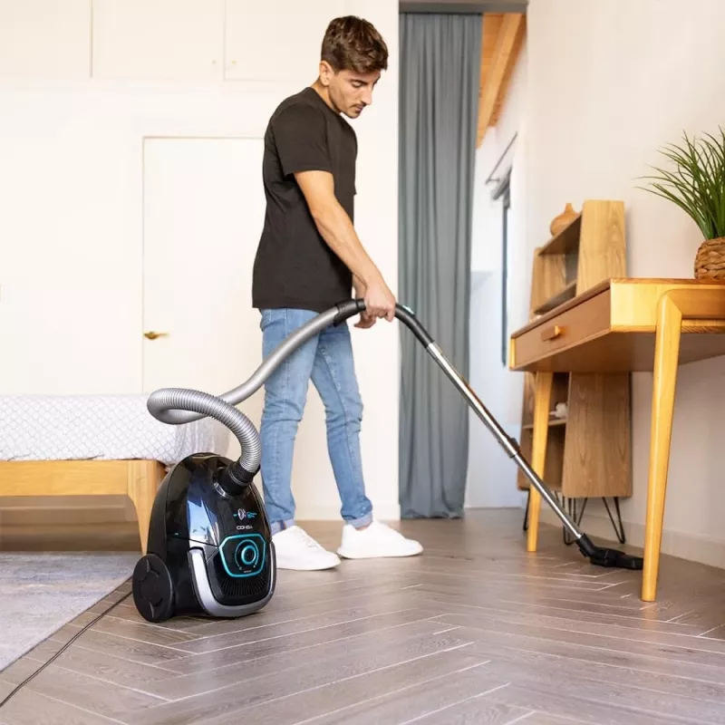 Cecotec Conga Powerbag 2500 Plus Bagged Cylinder Vacuum Cleaner, 850 W, 2.5 L Dust Capacity, Black