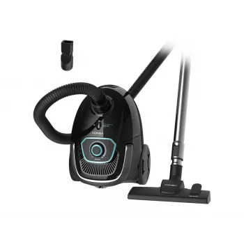 Cecotec Conga Powerbag 2500 Plus Bagged Cylinder Vacuum Cleaner, 850 W, 2.5 L Dust Capacity, Black