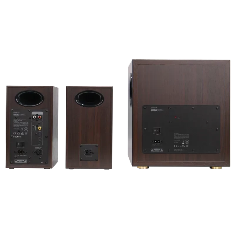 Edifier S355DB 2.1 Bookshelf Speaker System with Subwoofer, Walnut