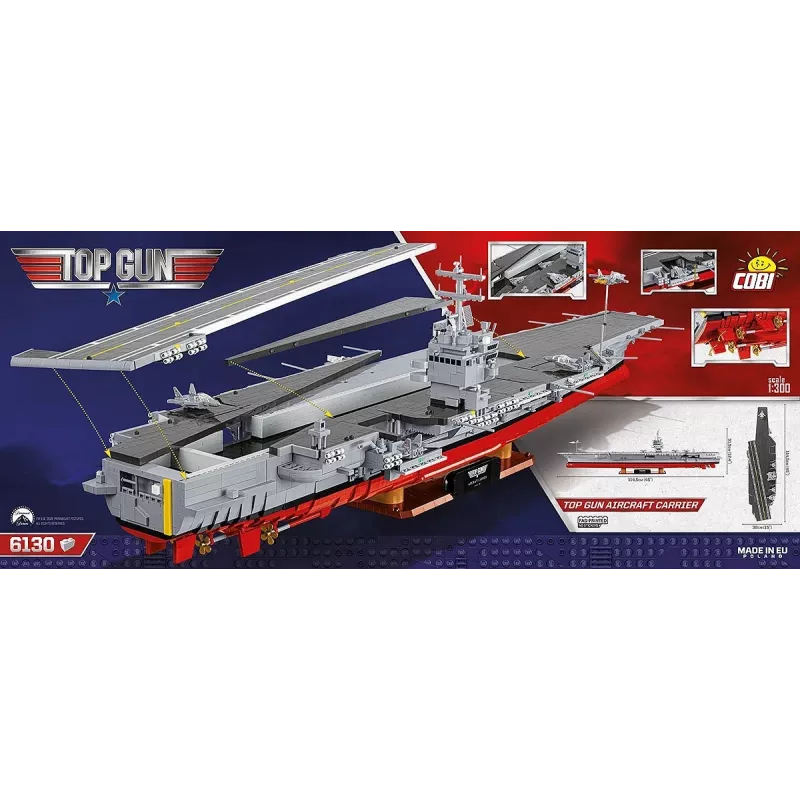 COBI KLOCKI Blocks Top Gun Aircraft Carrier 6130 Pieces