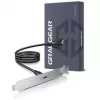 GRAUGEAR G-ETC-20G-B High-Speed USB-C Port Retrofit Kit with PCI Slot Bracket, 0.5m, Black