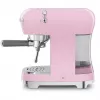 Smeg ECF02PKEU 50s Retro Style Espresso Coffee Machine, 1350 W, Pink