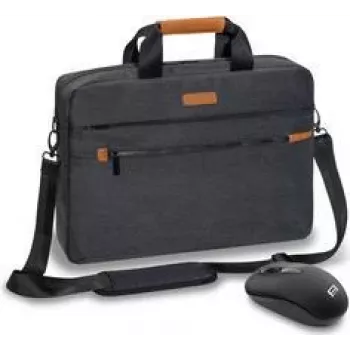PEDEA ELEGANCE Pro Notebook Bag 17.3 inch Grey + Mouse
