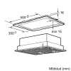 Bosch Serie 4 DHL555BM Built-in Cooker Hood, Silver, 604 m³/h