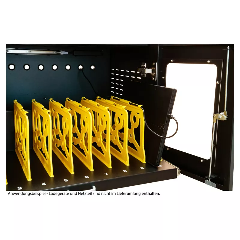 GoodConnections ANTARES N20E Notebook Charging Trolley up to 15.6 inch with UVC Disinfection, Black