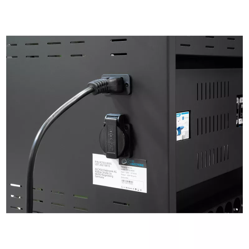 GoodConnections ANTARES N20E Notebook Charging Trolley up to 15.6 inch with UVC Disinfection, Black