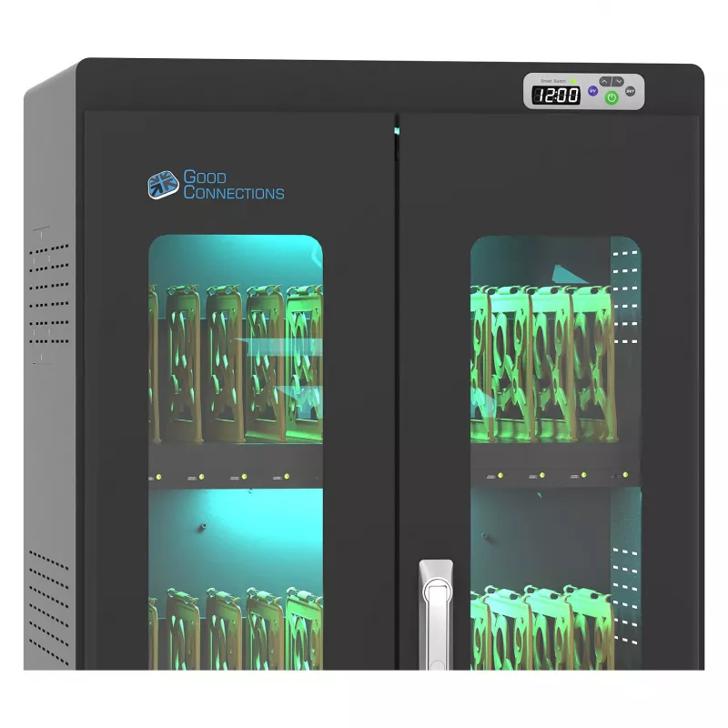 GoodConnections ANTARES PRO N36C Notebook Charging Trolley up to 15.6 inch USB-C 65W Port PD3.0 UVC Disinfection Black