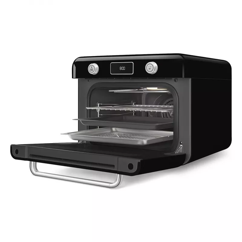 Smeg COF01BLEU Mini Oven Vintage Black