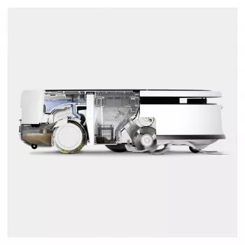 Kärcher RVF 7 Comfort Robotic Vacuum Cleaner, Bagless, White, 150 min Runtime