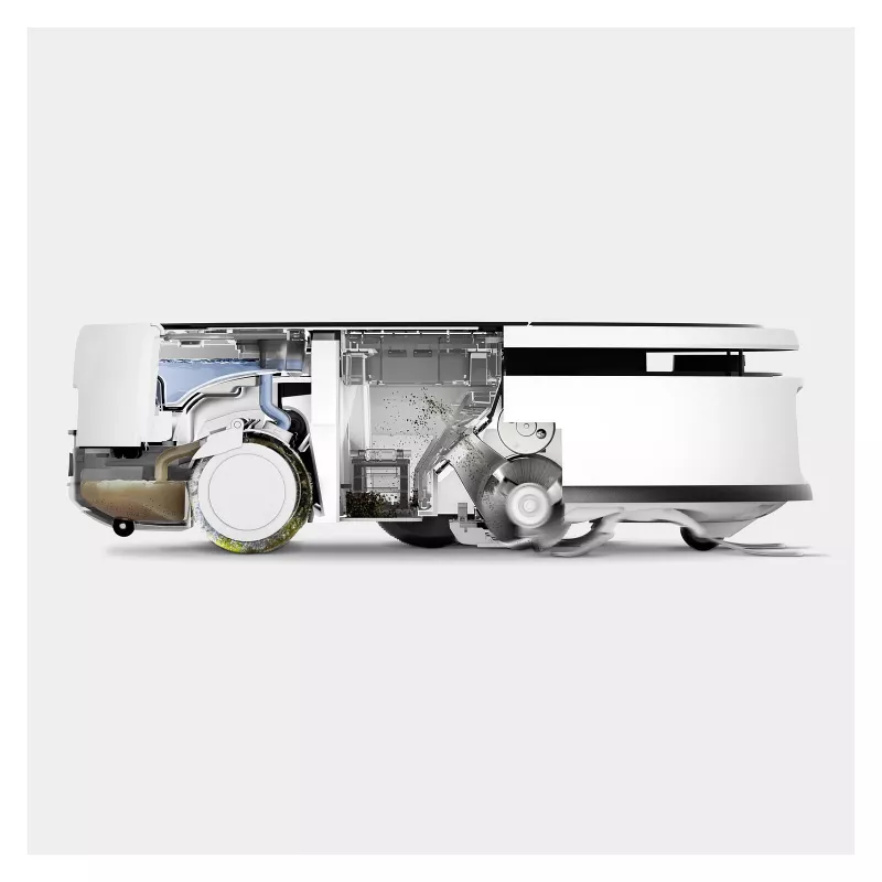 Kärcher RVF 7 Comfort Robotic Vacuum Cleaner, Bagless, White, 150 min Runtime