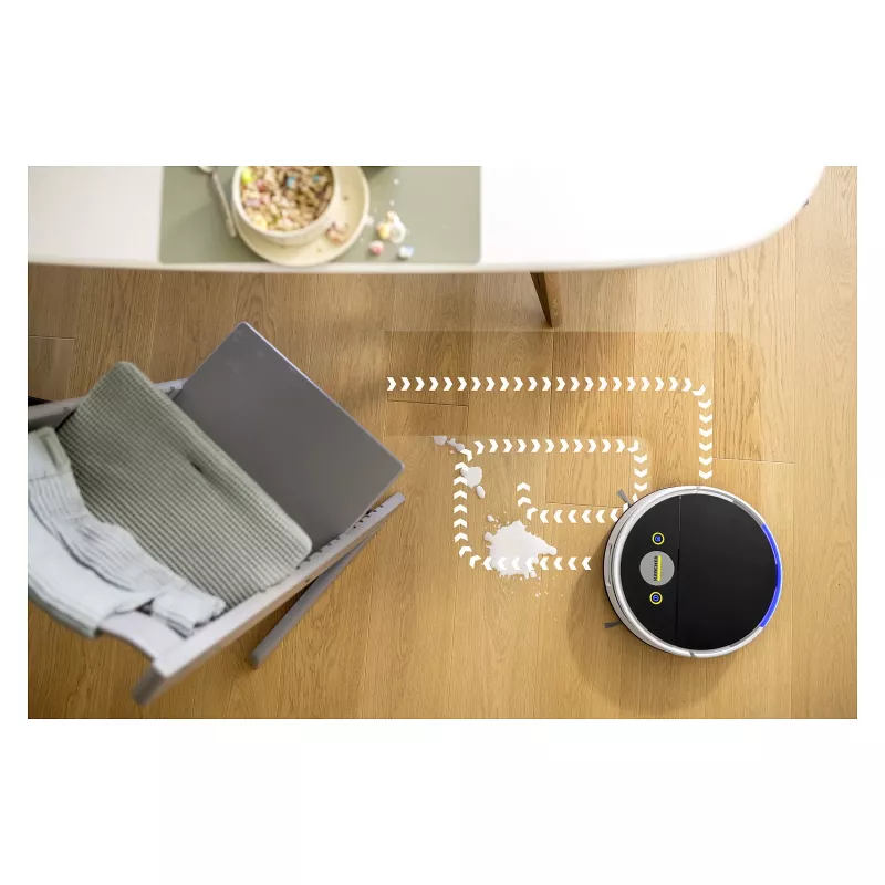 Kärcher RVF 7 Comfort Robotic Vacuum Cleaner, Bagless, White, 150 min Runtime